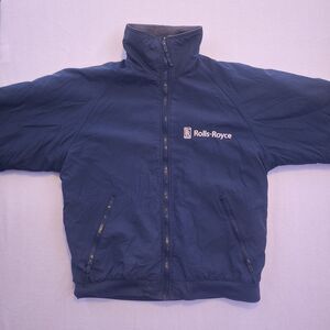 ​Rolls-Royce Official Corporate Bomber Jacket Navy Blue Alexandra WR401 Medium